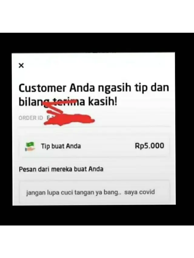 6 Pesan Kocak Penumpang saat Beri Tip ke Ojol Ini BIkin Geleng Kepala