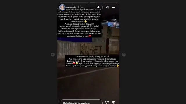 Jaz Hayat dan Nesa Aqila Alami Musibah, Mobilnya Dibobol Maling dengan Modus Pecah Kaca