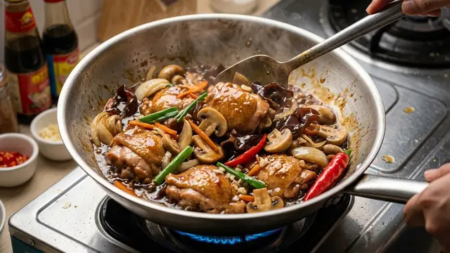 Resep Ayam Jamur Saus Tiram yang Gurih dan Empuk