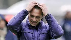 Fiorentina coach Claudio Cesare Prandelli reacts during the Italian serie A football match against Siena at the Artemio Franchi Siena's Communal Stadium, on March 9 2008. Siena won 1-0. AFP PHOTO/ANDREAS SOLARO