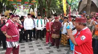 Gubernur DKI Jakarta Anies Baswedan meresmikan peluncuran program gratis masuk Ancol. (Liputan6.com/Anendya Niervana)