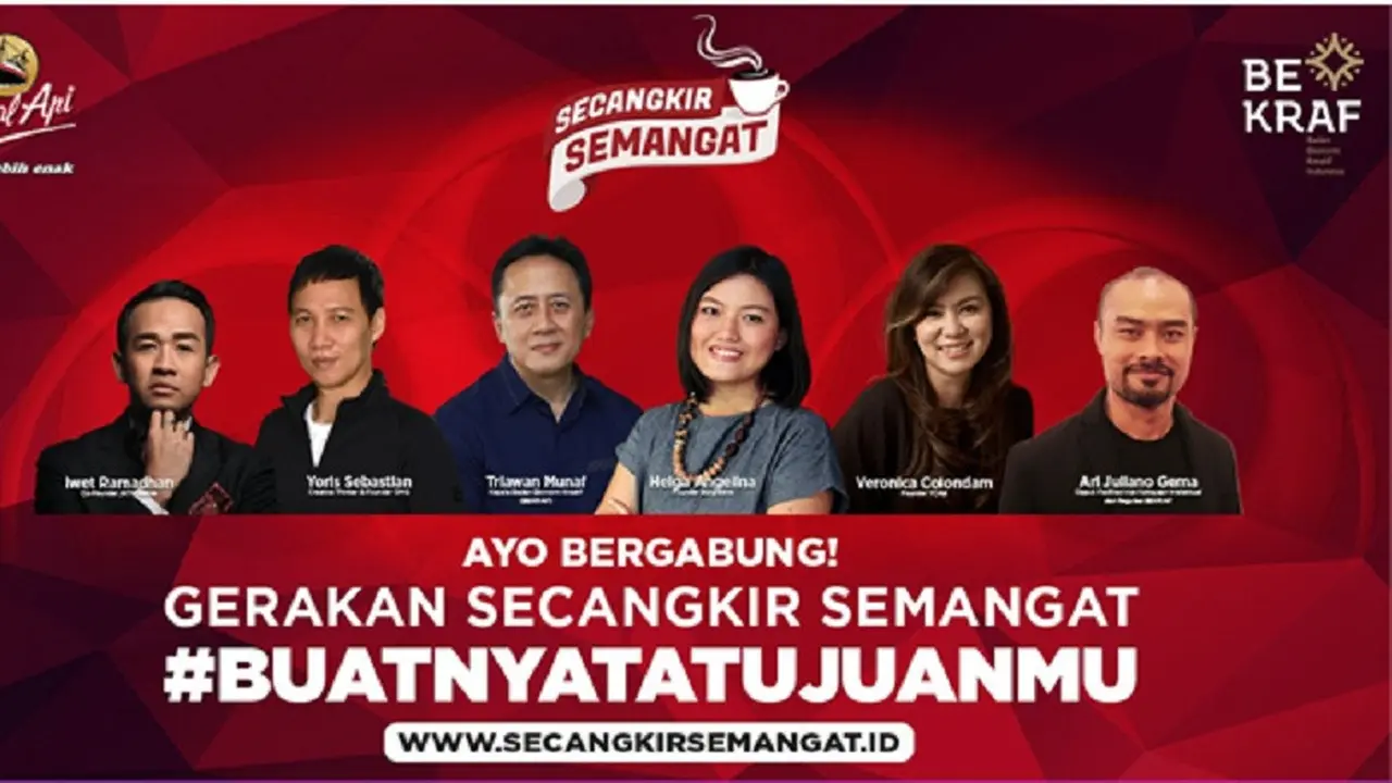 Kapal api buat gerakan secangkir semangat