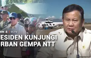 Presiden Prabowo Kunjungi Korban Gempa di NTT