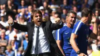 Antonio Conte puas setelah Chelsea menundukkan Everton dengan skor 2-0 pada laga pekan ketiga Premier League (27/8/2017). (doc. Chelsea)