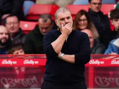 Nottingham Forest resmi memecat Ange Postecoglou hanya 39 hari setelah ia ditunjuk sebagai pelatih kepala. (Mike Egerton/PA via AP)