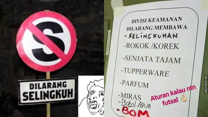 6 Imbauan Dilarang Selingkuh Ini Bikin Geleng Kepala