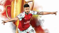 Olivier Giroud striker Arsenal asal Prancis. GORILASPORT