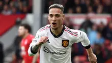 Gelandang Manchester United Antony. (DARREN STAPLES / AFP)