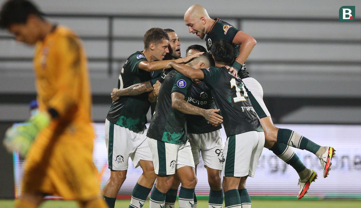Persikabo 1973 berhasil meraih kemenangan atas Madura United di laga terakhir BRI Liga 1 2021/2022 yang berlangsung di Stadion I Wayang Dipta, Bali, Selasa (29/03/2022) malam. (Bola.com/M Iqbal Ichsan)