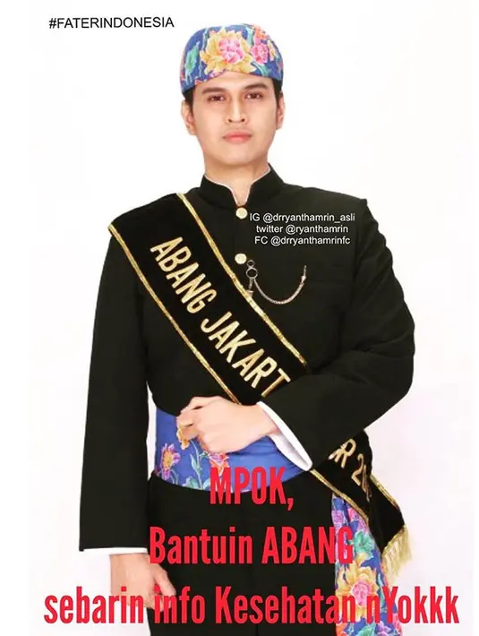 Di tahun 2003, sosok bertalenta ini ikut dalam ajang pemilihan Abang None Jakarta. Akhirnya ia pun lahir sebagai pemenang Abang Jakarta perwakilan dari wilayah Jakarta Timur. Terbukti, darah seni pun mengalir di tubuhnya. (Instagram)