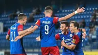 Egy Maulana Vikri mencetak assist dalam kemenangan 1-0 yang diraih FK Senica dalam debutnya di Liga Slovakia melawan FK Pohronie, Sabtu (11/9/2021). (Instagram/@fk_senica)