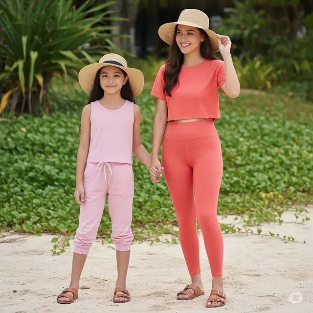 6 Inspirasi Outfit ke Pantai Ibu dan Anak Perempuan yang Stylish dan Nyaman