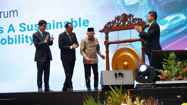 Wakil Presiden (Wapres) Ma’ruf Amin saat membuka The 19th Intelligent Transport System (ITS) Asia Pacific Forum 2024, Selasa (28/5/2024) (Istimewa)