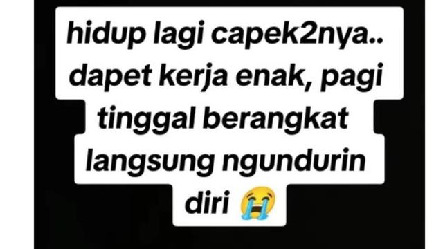 Seorang Wanita Putuskan Resign Sebelum Berangkat di Hari Pertama Bekerja, Kenapa Justru Tuai Pujian Warganet?  foto: Instagram @mood.jakarta
