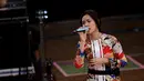 Raisa sedang melakukan general rehearsal konsernya yang bertajuk Pemeran Utama (Foto: Wimbarsana/Bintang.com)