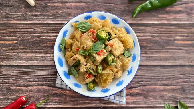 Ilustrasi sayur tahu tempe