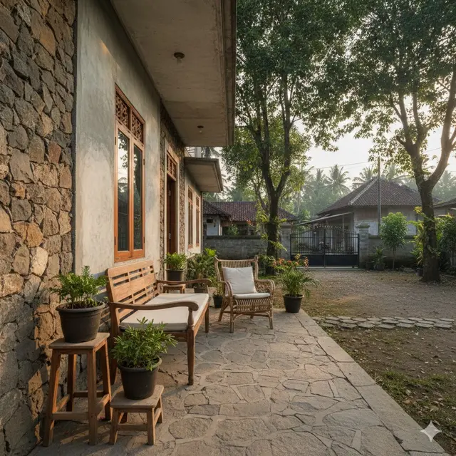 Inspirasi Teras Rumah di Desa