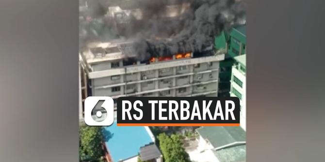 VIDEO: Api Berkobar Hebat di Rumah Sakit Anak Manila