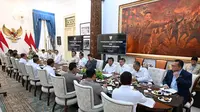 Prabowo rapat bahas menghadapi el nino di Istana Merdeka Jakarta, Selasa (27/7/2026). (Dokumen Sekretariat Presiden).