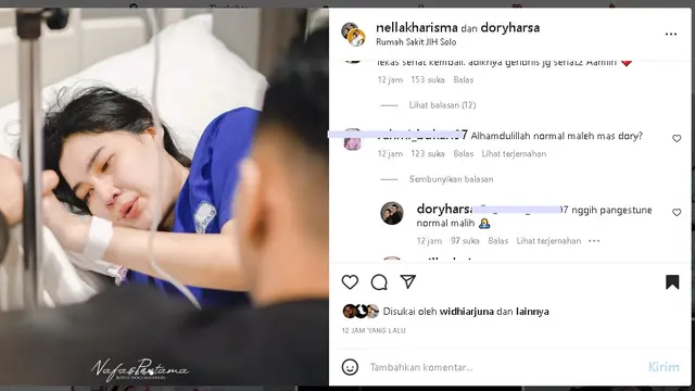 Nella Kharisma melahirkan anak kedua (Foto: nafaspertama via IG nellakharisma)