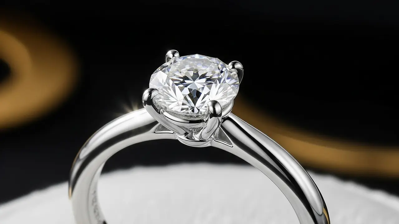 Model Cincin Nikah Emas Putih (Image by Gemini AI)