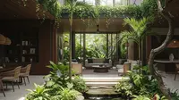 10 Inspirasi Rumah Gaya Tropis dengan Ventilasi Alami dan Taman Indoor, Sejuk Tanpa AC