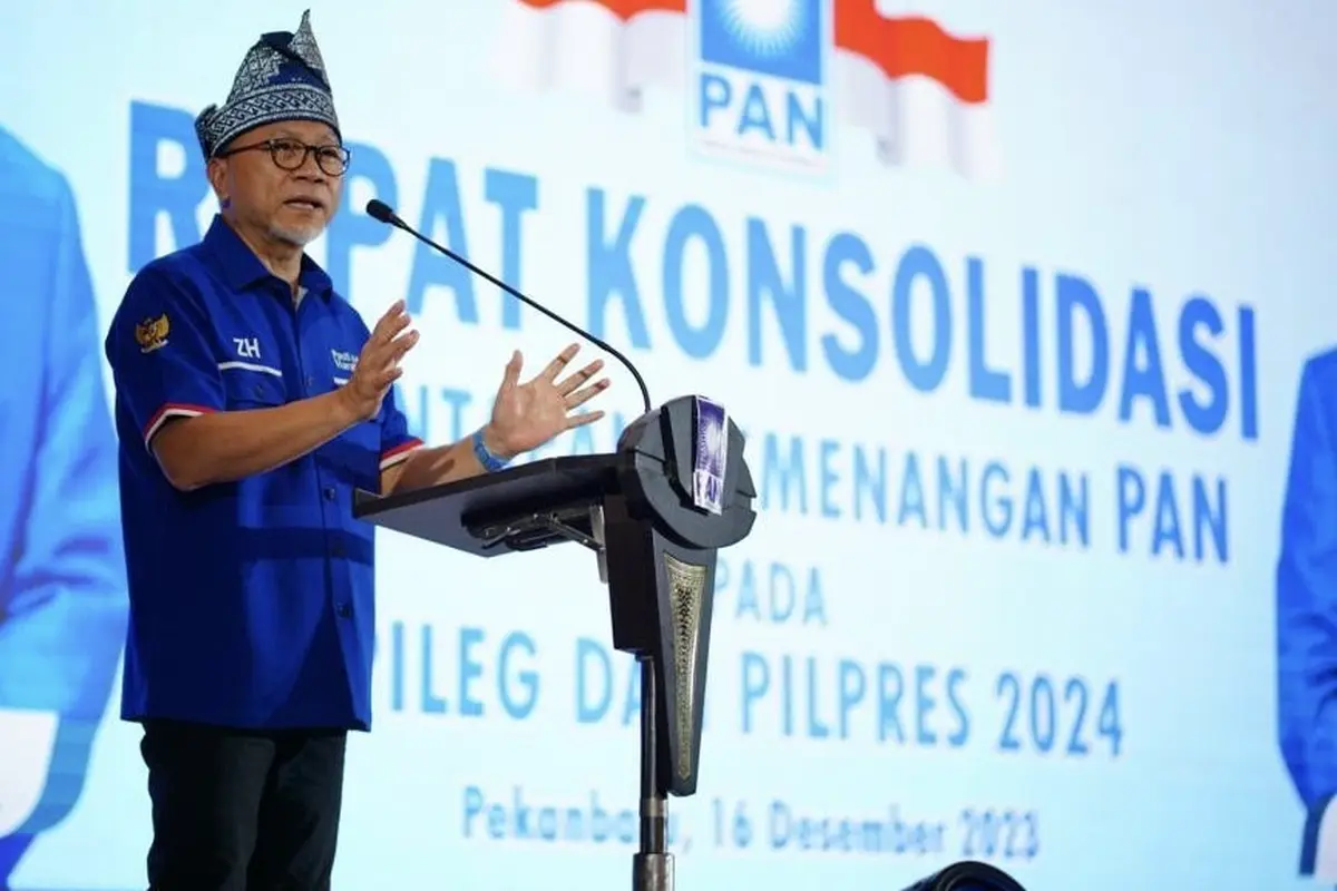 Ketua Umum Partai Amanat Nasional (PAN), Zulkifli Hasan atau akrab disapa Zulhas