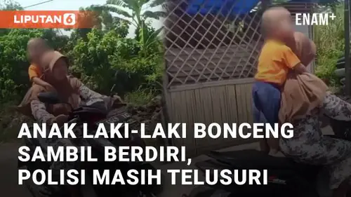 VIDEO: Anak Laki-laki Bonceng Sambil Berdiri, Polisi: Masih Kami Telusuri