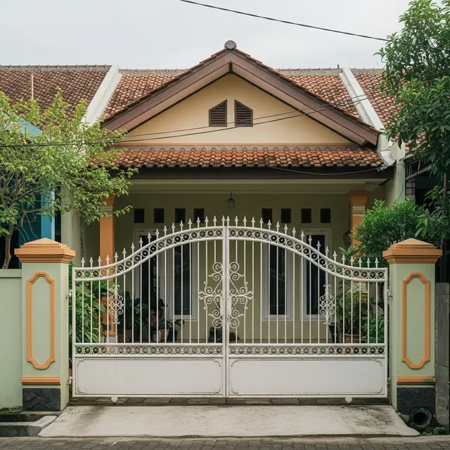 9 Model Rumah Sederhana yang Ada Gerbangnya, Estetika Hunian Impian