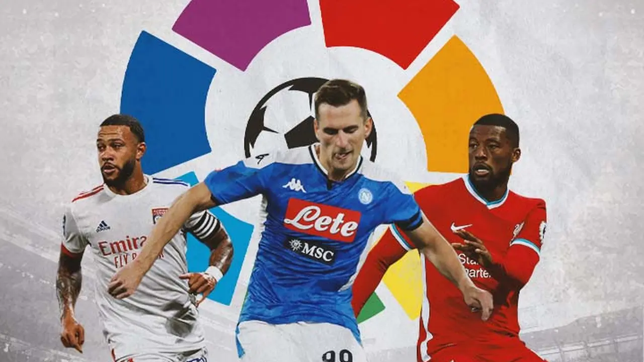 La Liga - Memphis Depay, Arkadiusz Milik, Georginio Wijnaldum