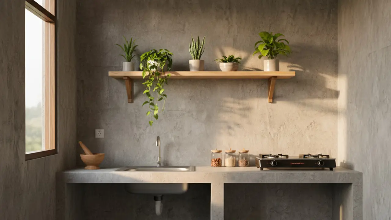 Model Dapur Minim Perabot