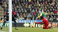 Steven Naismith mencetak gol kedua untuk Norwich (Reuters)