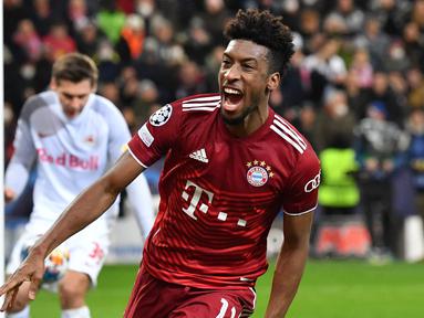 Duel imbang tersaji saat laga RB Salzburg menjamu Bayern Munchen di babak 16 besar Liga Champions 2021/2022 yang berlangsung di Red Bull Arena, Kamis (17/02/2022). (AFP/Kerstin Joensson)