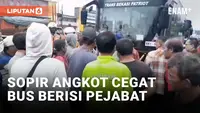 Kesal Trayek 'Dimakan', Sopir Angkot di Bekasi Cegat Iring-iringan Bus Baru Kemenhub
