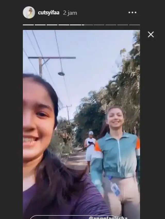 Tak Seperti di Sinetron, Ini 5 Momen Kompak Cut Syifa dan Angela Gilsha Olahraga Bareng