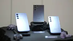 Smartphone baru Samsung Galaxy S24, S24 Plus, dan S24 Ultra terlihat di Seoul, Korea Selatan, 15 Januari 2024. Samsung resmi mengumumkan smartphone terbarunya di Galaxy Unpacked 2024 di San Jose, California, 17 Januari 2024 waktu setempat. (AP Photo/Lee Jin-man)