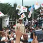 Kampanye Prabowo Subianto dipadati puluhan ribu para pendukungnya di Plasa BKB Palembang (Liputan6.com / Nefri Inge)