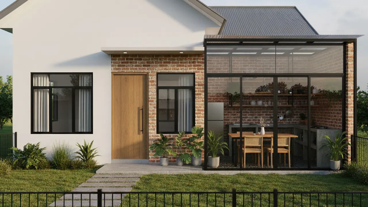 Rumah Model Dapur Samping