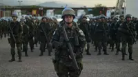 Sebuah kontingen kecil Brasil akan tetap berada di Haiti hingga pasukan PBB ditarik dari negara tersebut pada Oktober 2017. (AFP)