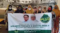 Ibu-Ibu Pengajian di Surabaya Deklarasikan Airlangga-Khofifah untuk Pilpres 2024
