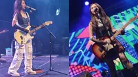 Gaya Mayang Lucyana Fitri Saat Main Gitar, Tampil Elegan hingga Jadi Rocker Panggung