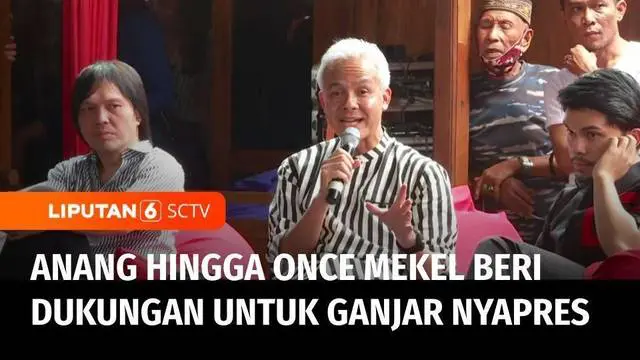 VIDEO: Musisi Anang Hermansyah, Once, hingga Young Lex Deklarasikan Dukungan untuk Ganjar