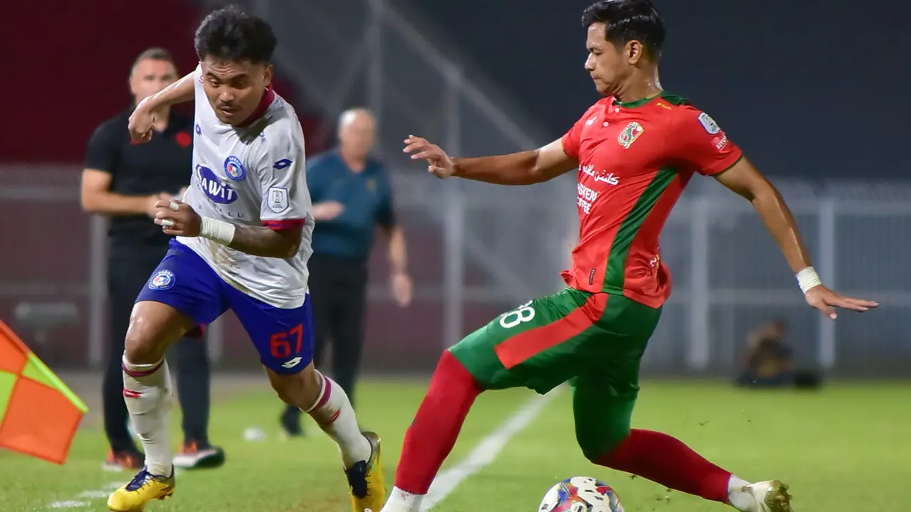 Winger Timnas Indonesia, Saddil Ramdani, ketika membela Sabah FC di Malaysia.