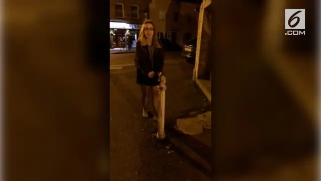 Aksi gadis yang sedang mabuk ini membuat ngilu saat lompati tiang. Kenapa ya?