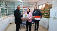 Duta Besar RI untuk Yordania merangkap Palestina, Andy Rachmianto bersama Direktur Eksekutif Medical Aid for Palestinian (MAP), Maha Saqqa (9/1/2019) (kredit: KBRI Amman)