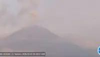 penampakan Gunung Semeru secara visual. (istimewa)