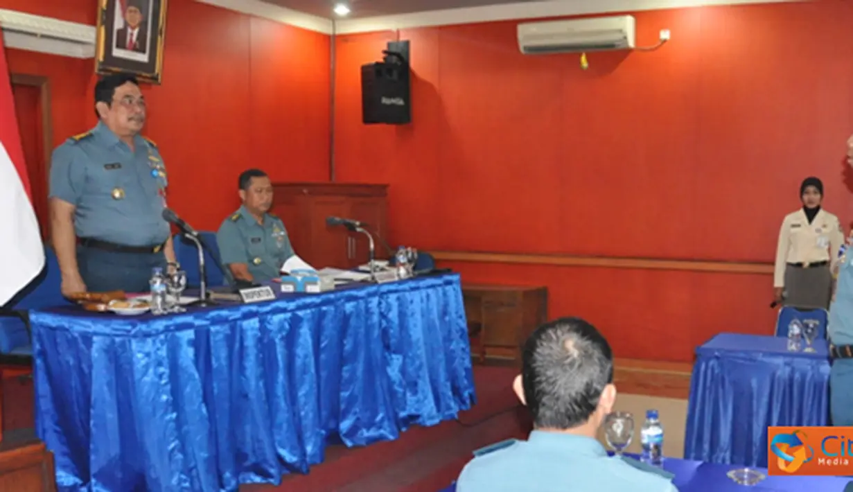 Citizen6, Jakarta: Disharkap Kolinlamil menerima Tim Wasrikral pada pembukaan Pengawasan dan Pemeriksaan Sektoral, di Gedung Laut Sulu, Mako Kolinlamil, Tanjung Priok, Jakarta Utara, Jumat, (20/7).(Pengirim: Kadispen Kolinlamil).
