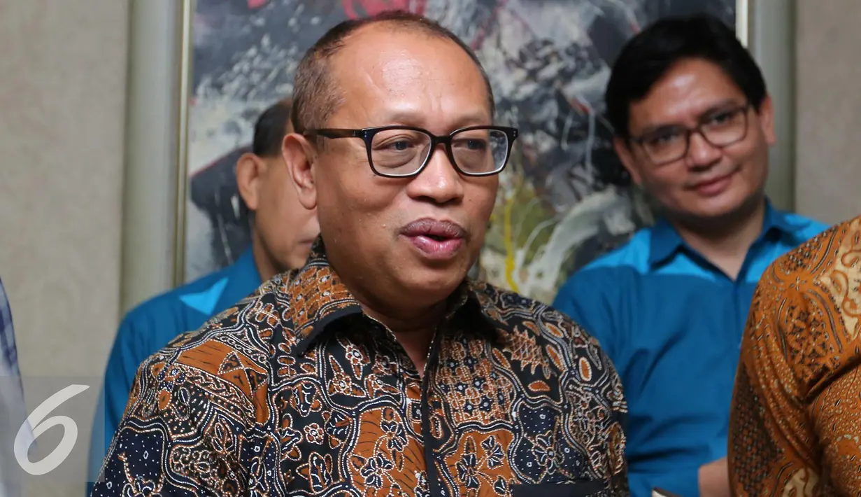  Dirut BPJS Ketenagakerjaan Agus Susanto memberikan keterangan kepada awak media, Jakarta, Rabu (13/9). Secara simultan kerjasama ini memperluas perlindungan jaminan sosial ketenagakerjaan bagi para pekerja ekonomi kreatif. (Liputan6.com/Angga Yuniar)