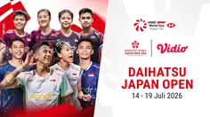 Nonton BWF Daihatsu Japan Open 2026: Peluang Indonesia untuk Juara Hanya di Vidio