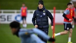 Pelatih kepala Timnas Inggris, Thomas Tuchel menerapkan strategi aneh untuk dua laga FIFA Matchday menjelang Piala Dunia 2026. (AFP/Paul Ellis)